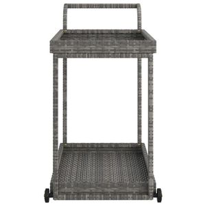 ตะกร้าหวายโพลีสีเทา39.4 "x 17.7" x 32.7 "หมู่เกาะในครัวและเกวียน - Product Image 4
