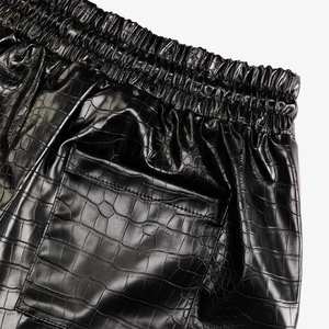 Glory High Quality Denim High Waist Heavyweight Distressed Custom Logo Rhinestone Sweat Plus Size Men Breathable Shorts - Product Image 4