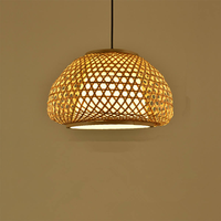 Luminaire suspendu en rotin pour cuisine, abat-jour en bambou, éclairage tissé à la main, décoration en bois, luminaire suspendu moderne pour plafond