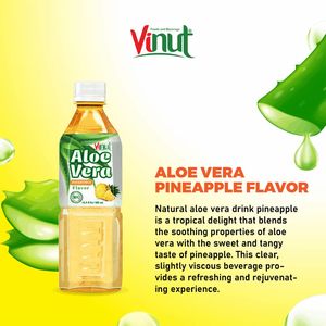 Jus de purée d'ananas et d'aloe vera NFC 500ml x 24 canettes en bouteille PET – Fabrication OEM/ODM, marque privée, vente en gros - Product Image 6