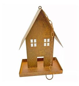 Nichoir décoratif en métal pour oiseaux, abri pour la reproduction des oiseaux, mangeoire suspendue, nichoir décoratif en fer pour extérieur, balcon, jardin. - Product Image 1