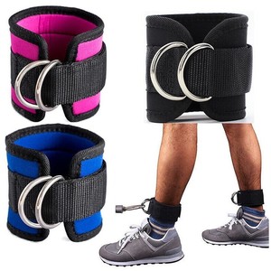 Neoprene <b>Ankle</b> <b>Support</b> Strap With Double Ring For Strength Training Weight lifting <b>support</b> Unisex fitness safety - Product Image 1