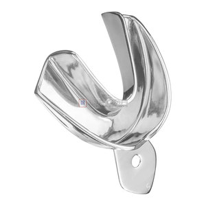 Plateau d'empreinte dentaire de qualité supérieure avec bordure S Perf. (Inférieur, D) Acier inoxydable réutilisable autoclavable orthodontique - Product Image 2