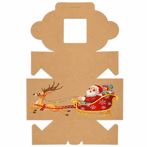 Bakery <b>Boxes</b> With Window Kraft Paper Food Packaging Container Disposable Foldable Biscuit Chocolate Cake Packing <b>Boxes</b> - Product Image 5