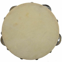 Good Quality Handheld Rose Wood Tambourine Customized Color & Logo Adults Music Class Church Worship Party Percussion Instrument