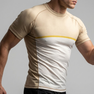 Men's MMA Rash Guard Short Sleeve Color Blocked <b>Compression</b> <b>Shirt</b> UPF50+ UV Protection Quick Dry Spandex Polyester - Product Image 6