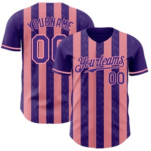 เสื้อเบสบอลผู้ชาย ชุดกีฬา เสื้อทีม โพลีเอสเตอร์ถัก แห้งเร็ว ระบายอากาศดี แบบสั่งทำพิเศษ ติดกระดุม - Product Image 6
