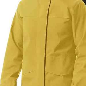 Traje Impermeable Universal para Adultos, Chaqueta Amarilla con Capucha y Pantalones Negros para Senderismo y Camping al Aire Libre - Product Image 5