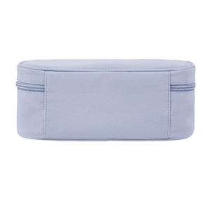 Estuche para Lápices Azul Claro con Cierre de Cremallera y Parche de Oso, Estilo Simple, para la Escuela o la Oficina - Product Image 2