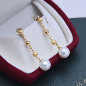 Pendientes Colgantes de Plata S925 con Perlas de Agua Dulce de 6-7mm, Luz Intensa, Populares, para Transmisiones en Vivo - Product Image 2