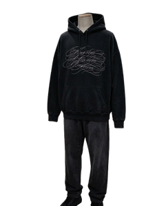 Men Autumn Hooded Zipper-<b>Up</b> Tracksuit Solid Color Nylon Windproof Breathable Casual Full Length Front <b>Letter</b> Print Side Pockets - Product Image 1