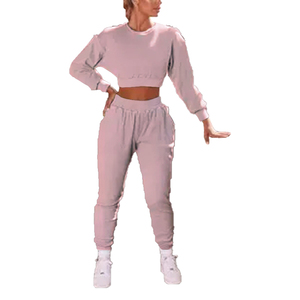 Ensemble de survêtement unisexe gris à capuche, manches longues, couleur unie, vêtement décontracté, matière polaire, coupe régulière, séchage rapide, avec poche - Product Image 2