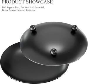 Porte-bougies noirs pour bougies piliers, lot de 2, en métal de qualité supérieure, pour la décoration de la maison, la table à manger, ou comme cadeau - Product Image 3