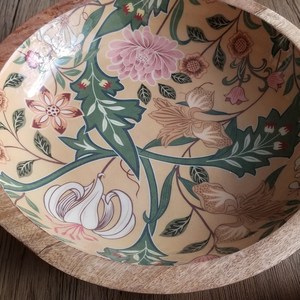 Tazón de madera natural de alta calidad hecho a mano, tazón para ensalada de nogal tallado y personalizado, para el hogar, de NS Overseas - Product Image 6