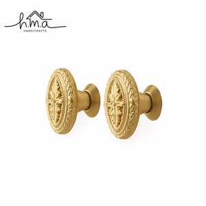 Modern Solid Brass <b>Knob</b> Pull <b>Gold</b> Kitchen Drawer <b>Cabinet</b> Furniture Dresser Handle Qiansi Courtyard Bedroom Outdoor Villa - Product Image 1