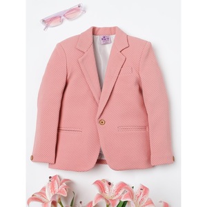 เสื้อเบลเซอร์สีชมพูสำหรับเด็กผู้ชายแบบมีลาย - Product Image 4