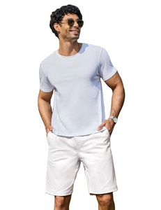 Pantalones Cortos Bermuda para Hombre, Tela de Algodón, Suaves y Transpirables, Elásticos, Casuales, para Gimnasio, Entrenamiento, Correr, Playa, Verano - Product Image 1