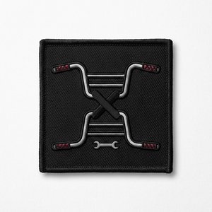 Patch brodé thermocollant personnalisé motif flamme pour échappement, badge de silencieux pour veste de motard, vêtements de travail, garage, vente en gros - Product Image 4