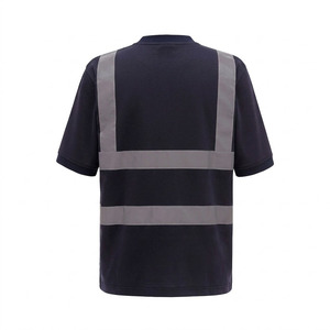 เสื้อยืดนิรภัยสะท้อนแสงป้องกันรอยยับ พิมพ์โลโก้ได้ตามต้องการ ระบายอากาศได้ดี ผลิตจากโพลีเอสเตอร์ สำหรับทุกเพศ เหมาะสำหรับงานอุตสาหกรรม พร้อมตัวเลือกปักลาย - Product Image 4