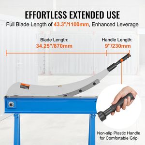 Cesoia Manuale per Lamiere Metalliche da 32 Pollici, Materiale Q235, Taglierina da Banco Portatile per Lavorazioni Artigianali in Acciaio Spesso con Motore Usato per la Lavorazione - Product Image 5