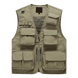 Chaleco Cargo Transpirable para Hombre, Ligero, Informal, para Viajes al Aire Libre, con Múltiples Bolsillos, para Adultos - Product Image 1
