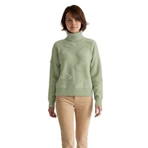 Cárdigan de Invierno para Mujer, Tejido de Punto Cálido, Manga Larga, Cuello en V, Diseño Jacquard, Anti-Pilling, Informal, de Nailon, Hecho a Medida - Product Image 3