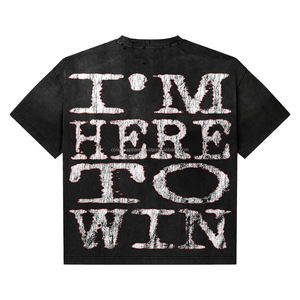 High Quality <b>Blank</b> Cotton StreetWear Tshirt Oversized Drop Shoulder <b>T</b>-<b>shirt</b> Custom Print logo HeavyWeight <b>White</b> <b>T</b> <b>Shirt</b> for Men - Product Image 2