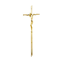Crucifix de style européen de haute qualité en alliage de zinc pour cercueil, crucifix métallique pour quincaillerie de cercueil funéraire, crucifix pour cercueil en bois