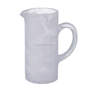 Resin Water Jug Smooth Glossy Surface Strong Durable Classic Style Lid Handle Dishwasher Safe for Home Office Gifting Decoration - Product Image 5