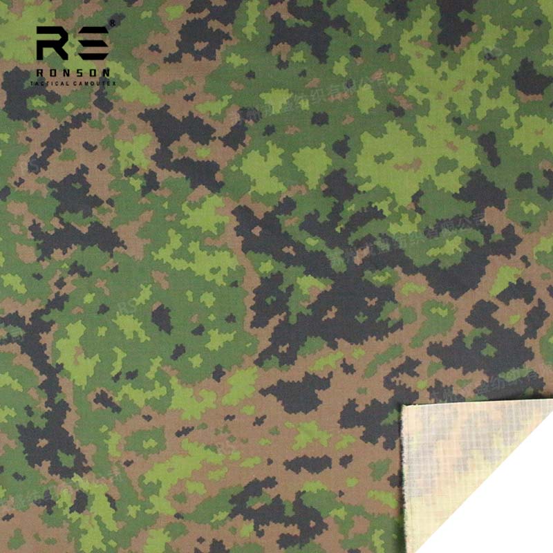 NYCO 50/50 M05 Finnish Camouflage Printed Tactical Nylon 50% Cotton 50% Rip-stop Fabric for Tactical Uniforms and Gear WR IRR