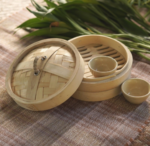 Minimalist Tapered Cylindrical Handwoven <b>Bamboo</b> Storage <b>Basket</b> Featuring Thick Smooth Rim Base Eco-Friendly Luxury Hanging Hotel - Product Image 6