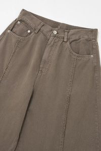 Vaqueros de mezclilla para hombre de cintura alta, corte holgado, pierna ancha, lavado claro, desgastados, estilo urbano, ecológicos, cortavientos, informales, al por mayor - Product Image 5