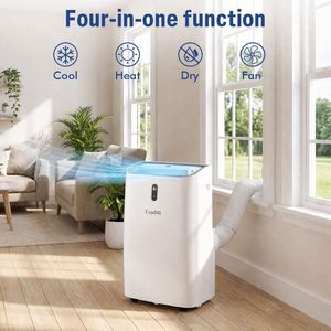 Aire Acondicionado Portátil WiFi de 14,000 BTU 4 en 1 con Funciones de Refrigeración, Calefacción, Deshumidificador y Ventilador para Habitaciones de hasta 700 Pies Cuadrados Pies - Product Image 2
