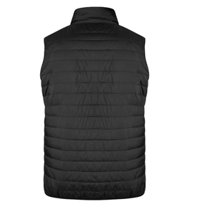 Gilet matelassé sportif coupe-vent et hydrofuge noir pour homme, col montant, fermeture éclair, sans manches, vêtement d'extérieur d'automne ODM - Product Image 2