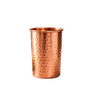 Pure Copper Hammered Tumbler Set |Traditional Ayurvedic Drinking Glass Handcrafted Eco-Friendly Metal <b>Drinkware</b> For Hotel & Home - Product Image 4