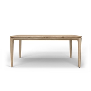 Mesa de Comedor Rectangular de Madera Maciza de Teca para Exteriores, Mesa de Jardín para 8 Personas - Product Image 2