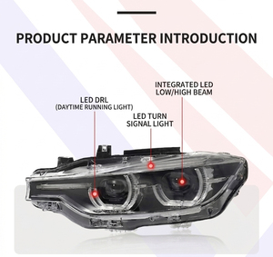 ไฟหน้าโปรเจคเตอร์ LED เต็มระบบ สำหรับ BMW F30 F31 F35 LCI ปี 2013-2019 ชุดอัพเกรดไฟหน้าสไตล์ LCI - Product Image 3