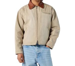 Veste de travail vintage pour homme en toile respirante et épaisse, personnalisable avec logo brodé ou imprimé, vente en gros - Product Image 2