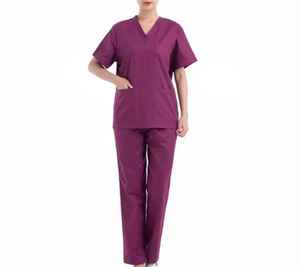 Uniformes Médicos Unisex de Algodón Satinado con Logotipo Personalizado OEM de Alta Calidad 2025, con Detección de Agujas - Product Image 2