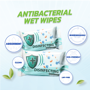 Lingettes écologiques Kawaii en herbe de citronnelle naturelle, paquet de 20, emballées individuellement, extra douces, antibactériennes, sûres pour le nettoyage domestique - Product Image 2