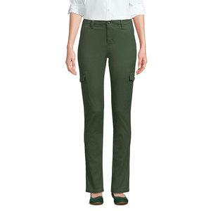 Pantalon chino pour femme coupe droite, respirant, prix de gros, décontracté, avec braguette boutonnée, taille mi-haute, poches latérales, logo personnalisé - Product Image 1