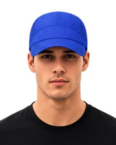 Casquette de sport pour homme en maille bleu royal, respirante, légère, réglable, pour la course à pied, l'entraînement, les activités de plein air, casquette de baseball pour homme - Product Image 1