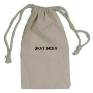 Sac à cordon personnalisé avec logo imprimé, 100% coton biologique, écologique, biodégradable, réutilisable, petite pochette à bijoux, sérigraphie - Product Image 3