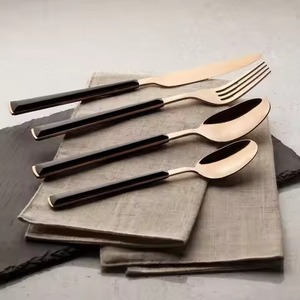 Modern Dining Tableware Metal Cutlery <b>Set</b> Serving Spoon Fork Combo Designed for Elegant Kitchen Use - Product Image 2