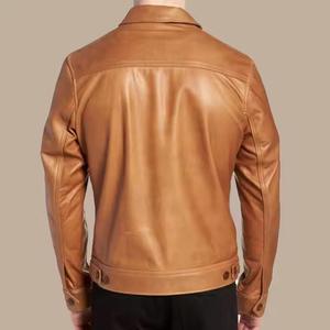 Chaqueta de Motociclista de Cuero Acolchada de Invierno para Hombre, de Alta Calidad, con Logotipo Frontal, Nueva Llegada - Product Image 2