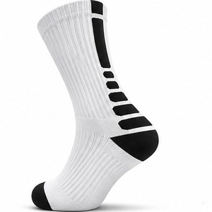 Calcetines deportivos de compresión graduada con logotipo personalizado, fábrica de calcetines deportivos, venta al por mayor, calcetines deportivos con suela gruesa y protección, alta elasticidad - Product Image 3