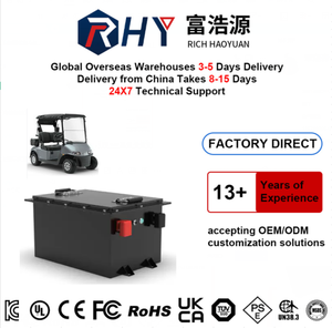 Paket Baterai LiFePO4 Solid State 24V 48V 100Ah 150Ah 6000 Siklus Baterai Lithium Ion untuk Mobil Golf Listrik, Forklift, Perahu - Product Image 1