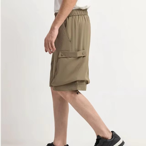 Pantalones Cortos Cargo Techwear para Hombre, Estilo Baggy, Utilitarios, Gorpcore, de Nailon, con Múltiples Bolsillos, Tácticos, Cintura Elástica, OEM Personalizados - Product Image 2