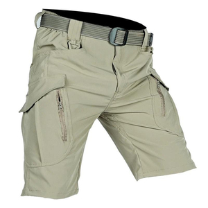 Shorts cargo décontractés pour hommes, imperméables, multi-poches, à séchage rapide, pour la gym, les activités de plein air, le travail, shorts tactiques pour hommes - Product Image 2
