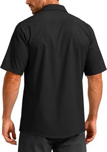 เสื้อตกปลาผู้ชาย แห้งเร็ว สีพื้น UPF50+ น้ำหนักเบา ระบายอากาศดี ติดกระดุม สำหรับกิจกรรมกลางแจ้ง - Product Image 5